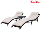 Recliner Outdoor Patio Lounge Chairs Adjustable Back Folding and Portable Design