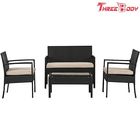 Wicker Outdoor Garden Furniture Rattan Patio Table And Chairs With Cushions