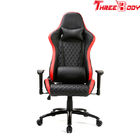 Durable High Back Gaming Chair Adjustable Armrests PU Leather Fire - Retardant