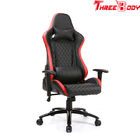 Durable High Back Gaming Chair Adjustable Armrests PU Leather Fire - Retardant