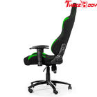 Comfortable High End Gaming Chair , Green And Black Race Car Office Chair