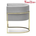 Stainless Steel Frame Office Reception Chairs , Comfy Bedroom Accent Chairs