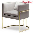 Stainless Steel Frame Office Reception Chairs , Comfy Bedroom Accent Chairs