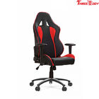 High Density Foam Red And Black Office Chair , Modern Style Racing Desk Chair