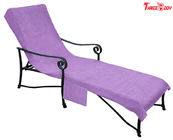 Purple Pool Outdoor Furniture Chaise Lounge , Ergonomic Design  Outside Lounge Chairs