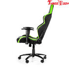 360 Degree Gaming Chair Durable , Black And Green Racing Seat Gaming Chair