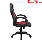 Black And  Red Executive Racing Office Chair Breathable High Straight Back