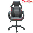 Black And Gray Executive Racing Office Chair Human - Oriented Ergonomic Designed