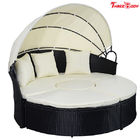 Round / Curved Outdoor Sofa , Comfortable Contemporary Outdoor Furniture Lounge Sofa