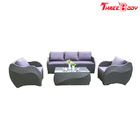 Garden Outdoor Lounge FurnitureRattan Sofa , Modern Outdoor Furniture UV Protection