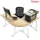 Custom Modern Executive Office Furniture , L Shape Corner Contemporary Office Table