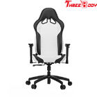 Commercial Executive Racing Office Chair Black And Gray And Orange Sturdy Metal Frame