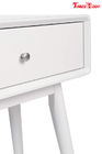 French White Contemporary Bedroom Furniture Wood Rory One Drawer Side Table