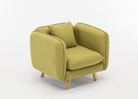 Leisure Modern Bedroom Furniture Fruit Green 3 Seater Fabric Sofa Elegant