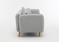 Light Gray Contemporary Bedroom Furniture Living Room Luxury Fabric Sofas