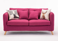Combined Luxury Bedroom Furniture , Three Seater Modern Fabric Sofa Set