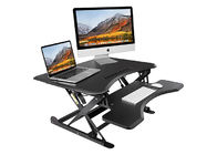 Mdf Density Board Height Adjustable Standing Desk , Home Stand Up Computer Desk