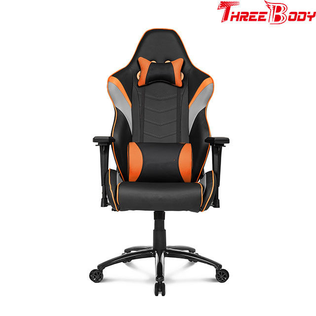 Custom PC Racing Gaming Chair 360 Degree Swivel Rotation Lumbar Support System