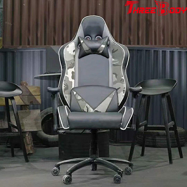 Racing Gaming High Back Gaming Chair With Adjustable Neckrest And Lumbar Support