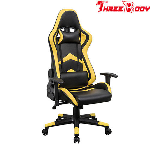 Racing Style High Back PU Leather Office Gaming Chair Ergonomic Style Swivel Chair Headrest Lumbar Support