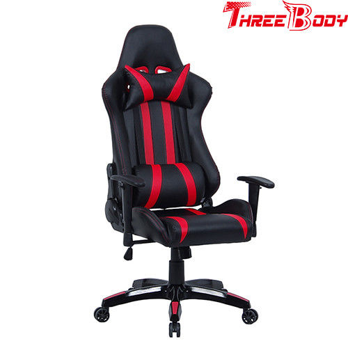 Professional Racing Seat Office Chair , Black And Red Pc World Gaming Chair