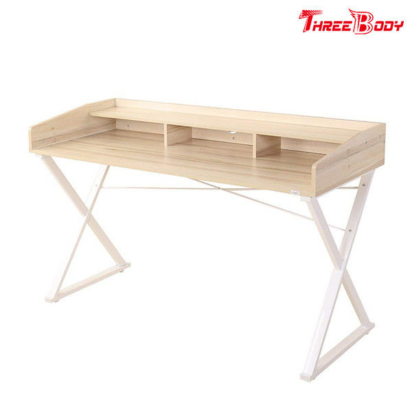 White Classical Modern Office Table Home Office Furniture  55L * 23.6W * 33.1H Inch