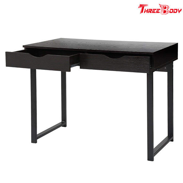 Black Modern Office Table Writing Desk With Drawers Study Home Office Furniture
