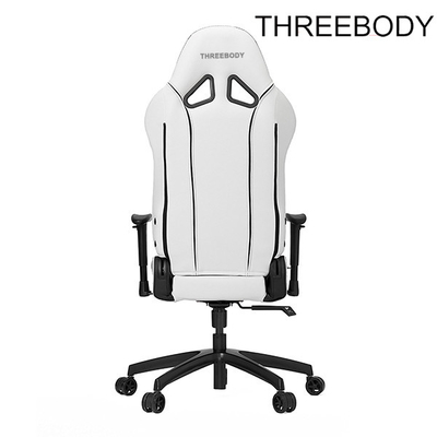 Commercial Executive Racing Office Chair Black And Gray And Orange Sturdy Metal Frame