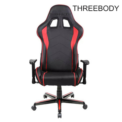 High Back Computer Seat Gaming Chair PU Leather Height Adjustable 350lbs Loading Capacity