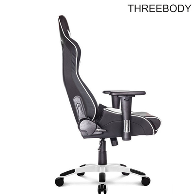 Comfortable High Back Office Chair , Black Pu Leather Race Car Style Office Chair