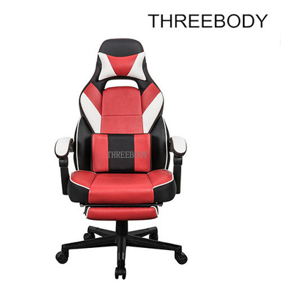 Custom Reclining Gaming Chair With Wheels , Big And Tall Gaming Chair Adjustable Armrest