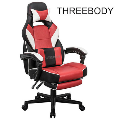 Custom Reclining Gaming Chair With Wheels , Big And Tall Gaming Chair Adjustable Armrest