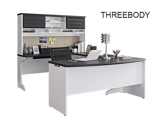 High End U Shaped Computer Desk , Executive U Shaped Office Desk  With Hutch