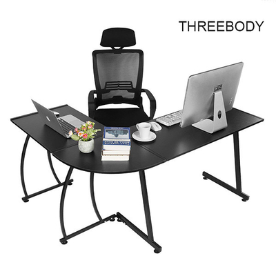 Custom Modern Executive Office Furniture , L Shape Corner Contemporary Office Table