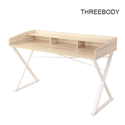 White Classical Modern Office Table Home Office Furniture  55L * 23.6W * 33.1H Inch