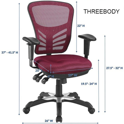 Home / Office Mesh Computer Chair , Ergonomic Mesh Bottom Office Chair